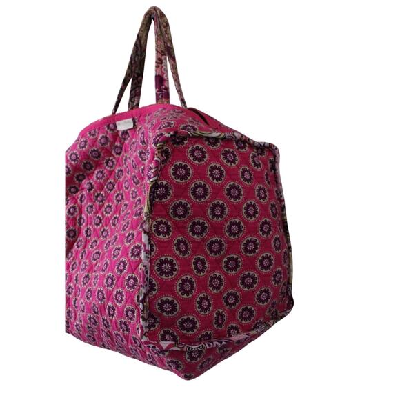 Vera Bradley Very Berry Duffel Weekender and Garment Set Retired Pattern Pink - Picture 8 of 15
